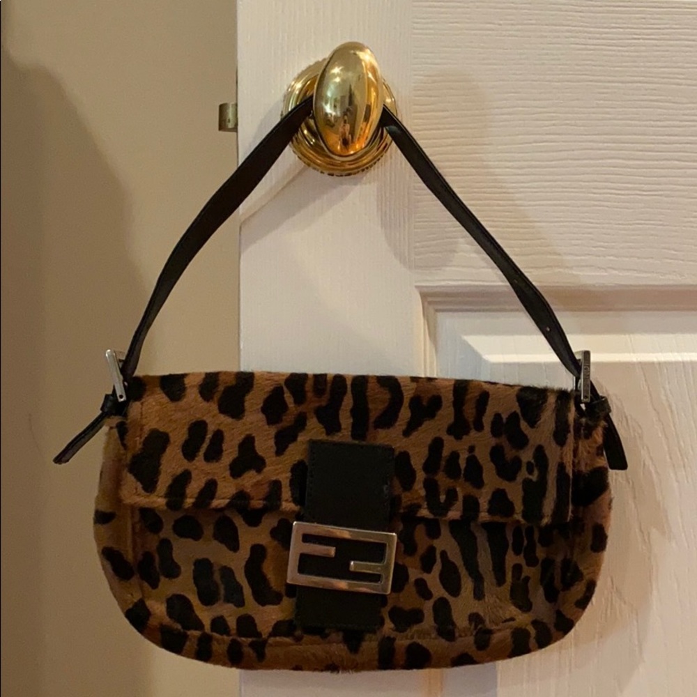 Vintage Fendi Baguette -Leopard Print